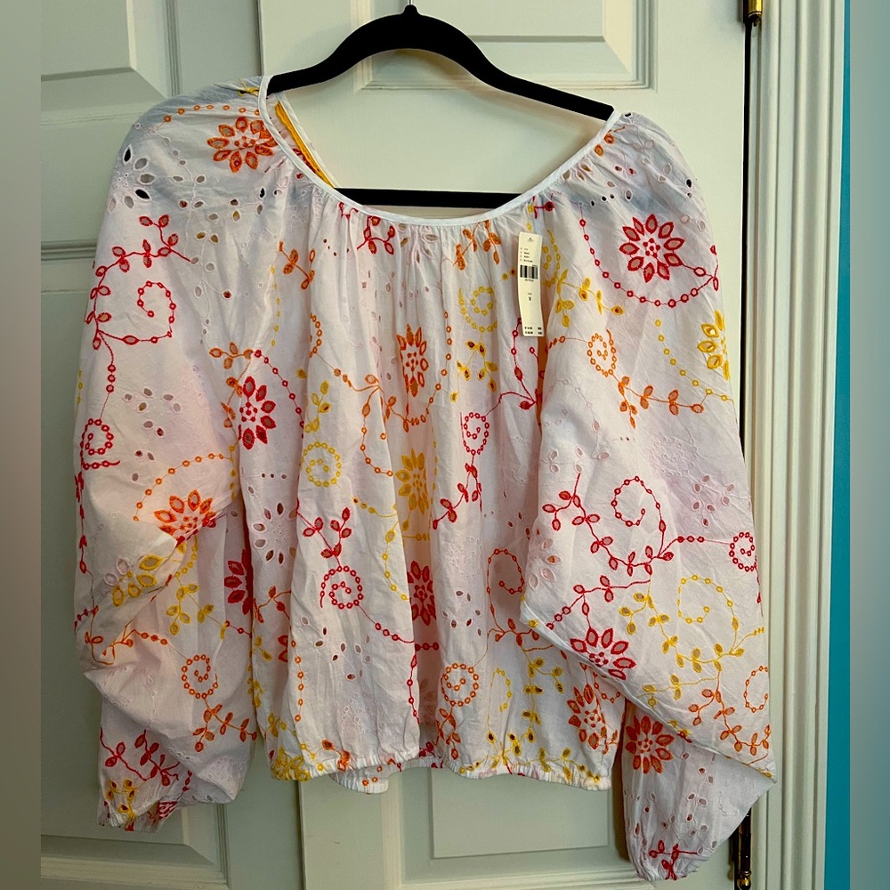 NWT Anthropologie eyelet blouse